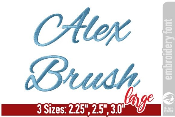 Alex Brush Script Embroidery Font L Review