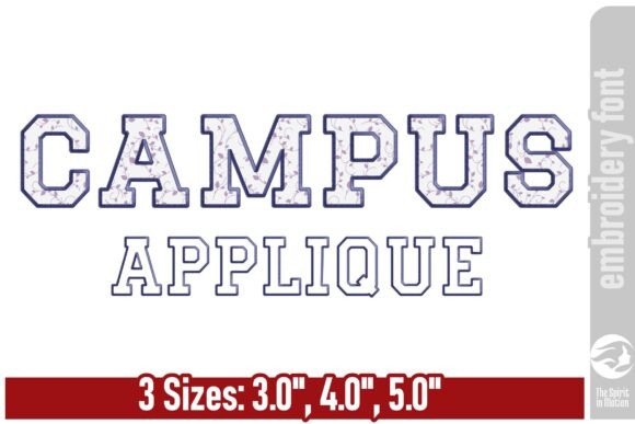 Campus Wide Applique Font Review