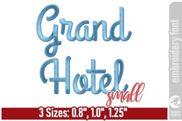 Grand Hotel Font Review: Holiday Embroidery