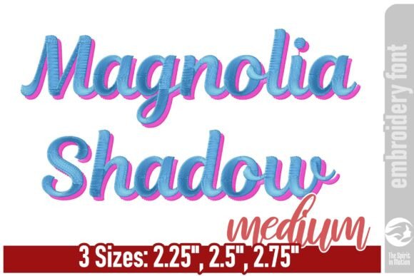 Magnolia Shadow Embroidery Font Review