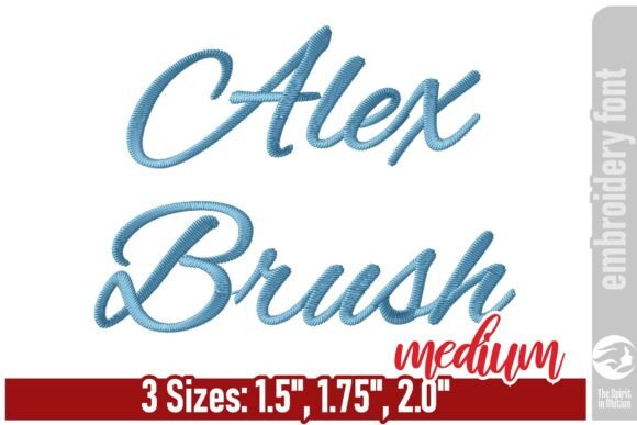 Review: Alex Brush Script Embroidery Font - M
