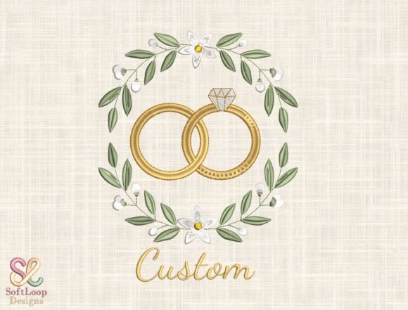 Review: Custom Wedding Rings Embroidery Design