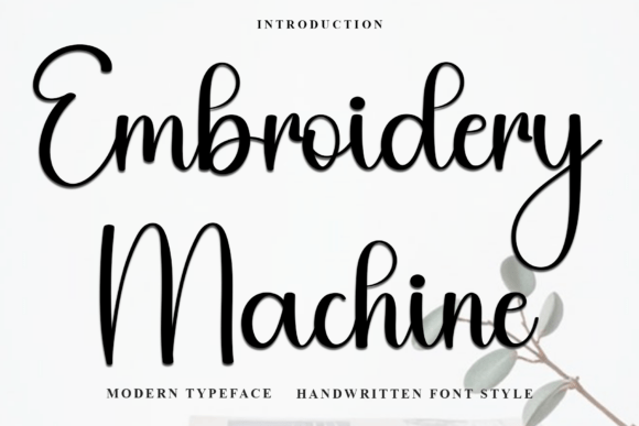 Review: Embroidery Machine Font for Handmade Gifts