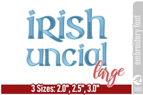 Review: Irish Uncial Embroidery Font - Large