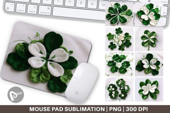 Review: Mouse Pad 3D Shamrocks Embroidery for Apparel