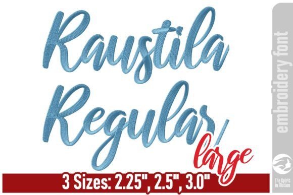 Review: Raustila Embroidery Font - Large for Craft Fairs