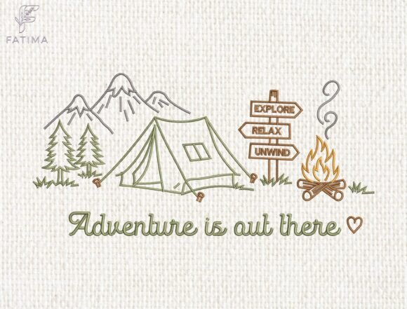 Reviewing the Camping Embroidery Design for Gifts