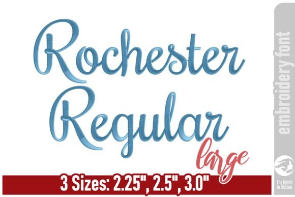 Rochester Embroidery Font - Large: A Designer Review