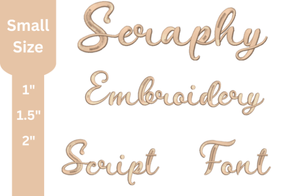 Seraphy Script Embroidery Font Review for Craft Fairs